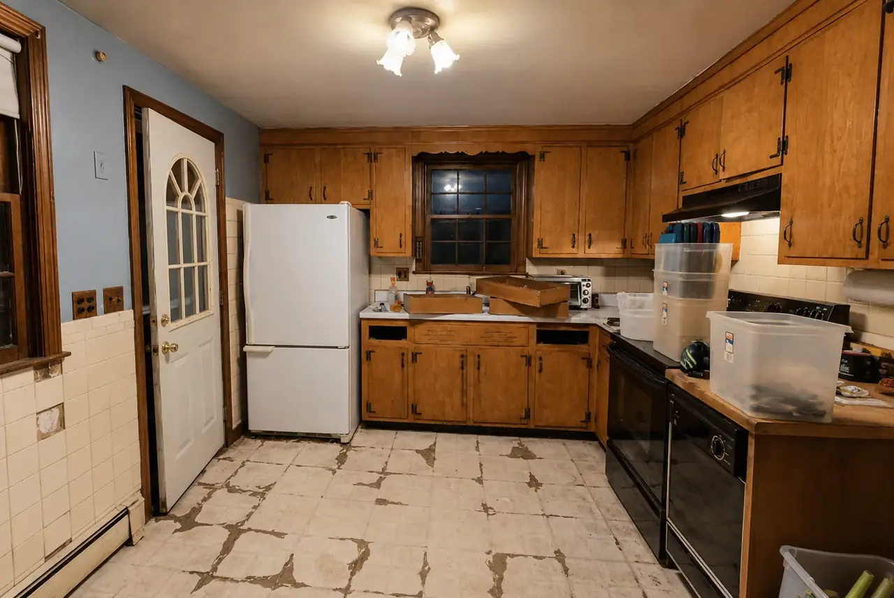 Kitchen — before renovation